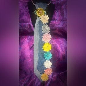Blue jean tie